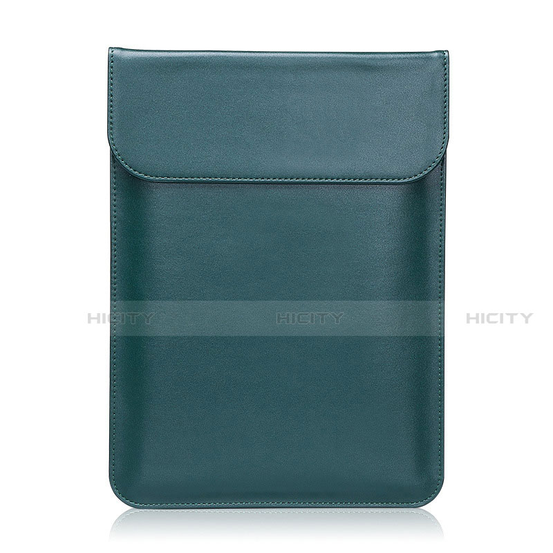 Suave Cuero Bolsillo Funda L21 para Apple MacBook 12 pulgadas Verde