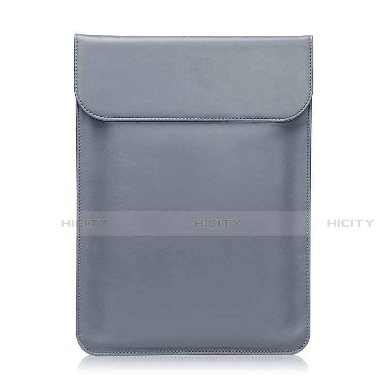 Suave Cuero Bolsillo Funda L21 para Apple MacBook Air 13 pulgadas Gris