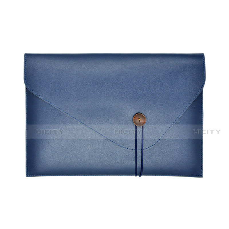 Suave Cuero Bolsillo Funda L22 para Apple MacBook 12 pulgadas Azul