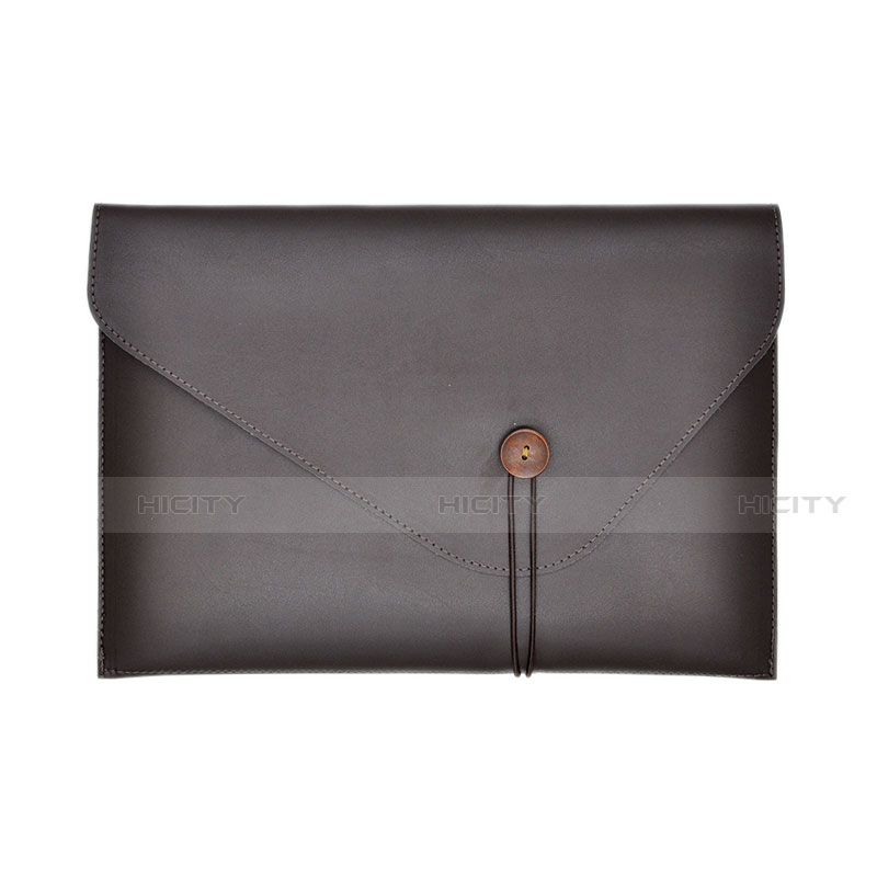 Suave Cuero Bolsillo Funda L22 para Apple MacBook 12 pulgadas Marron