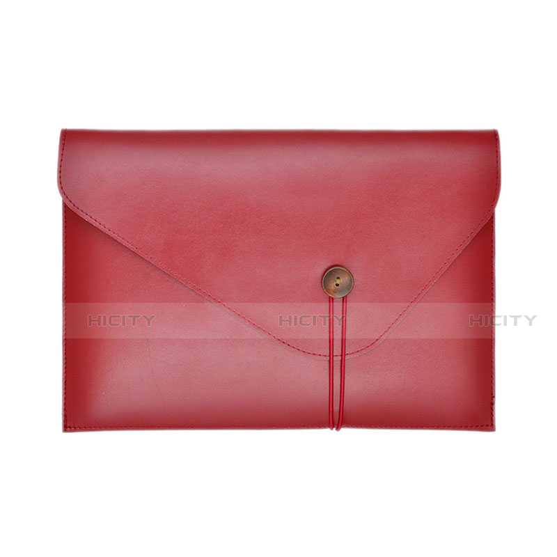 Suave Cuero Bolsillo Funda L22 para Apple MacBook 12 pulgadas Rojo