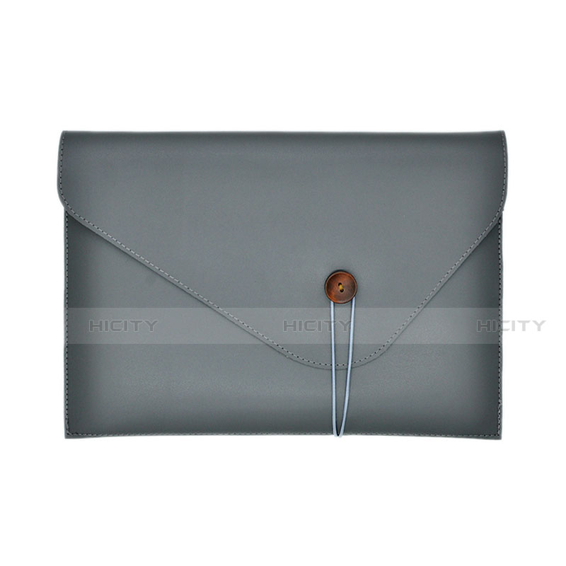 Suave Cuero Bolsillo Funda L22 para Apple MacBook Air 11 pulgadas Gris