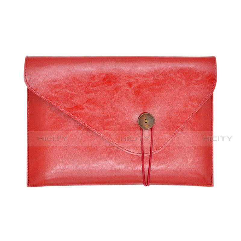 Suave Cuero Bolsillo Funda L23 para Apple MacBook Pro 15 pulgadas Rojo