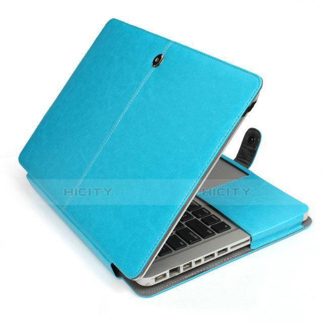 Suave Cuero Bolsillo Funda L24 para Apple MacBook Air 13 pulgadas Azul Cielo