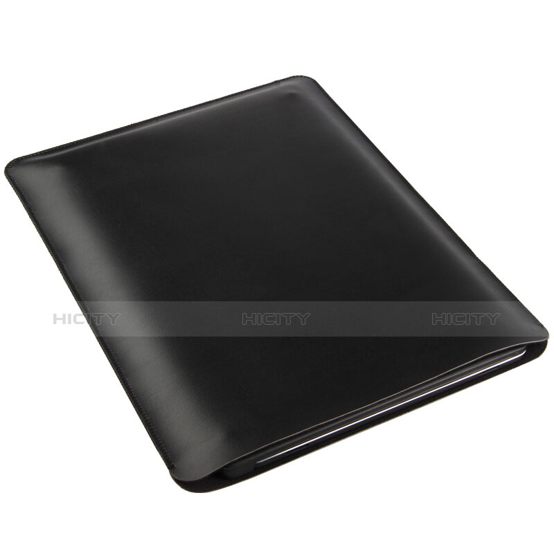 Suave Cuero Bolsillo Funda para Apple iPad Air Negro