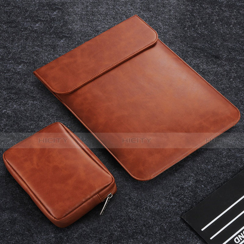 Suave Cuero Bolsillo Funda para Apple MacBook Air 13.3 pulgadas (2018)