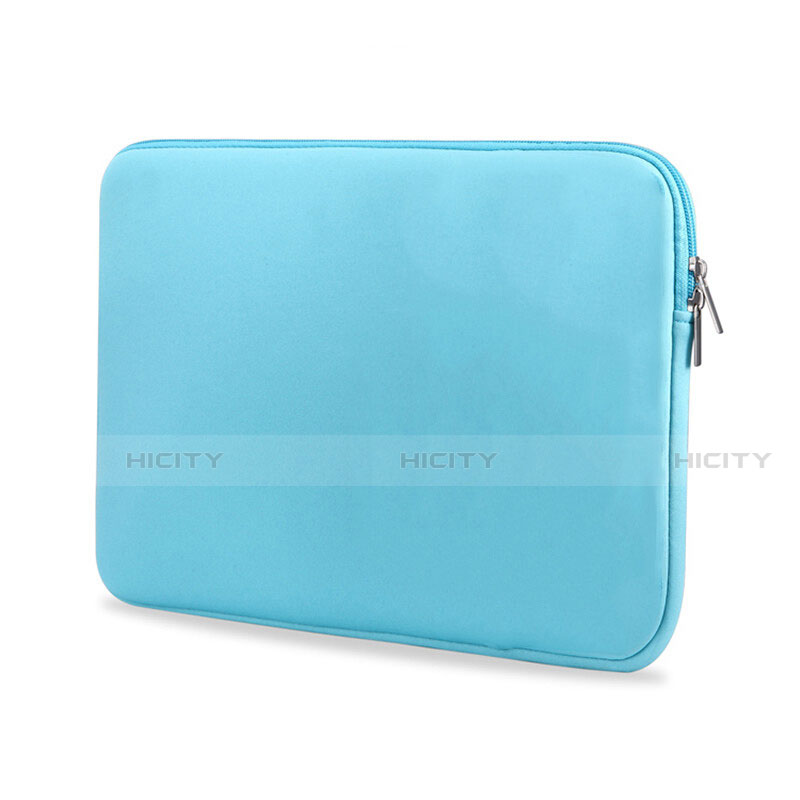 Suave Terciopelo Tela Bolsa Funda L04 para Huawei Honor MagicBook 14 Azul Cielo