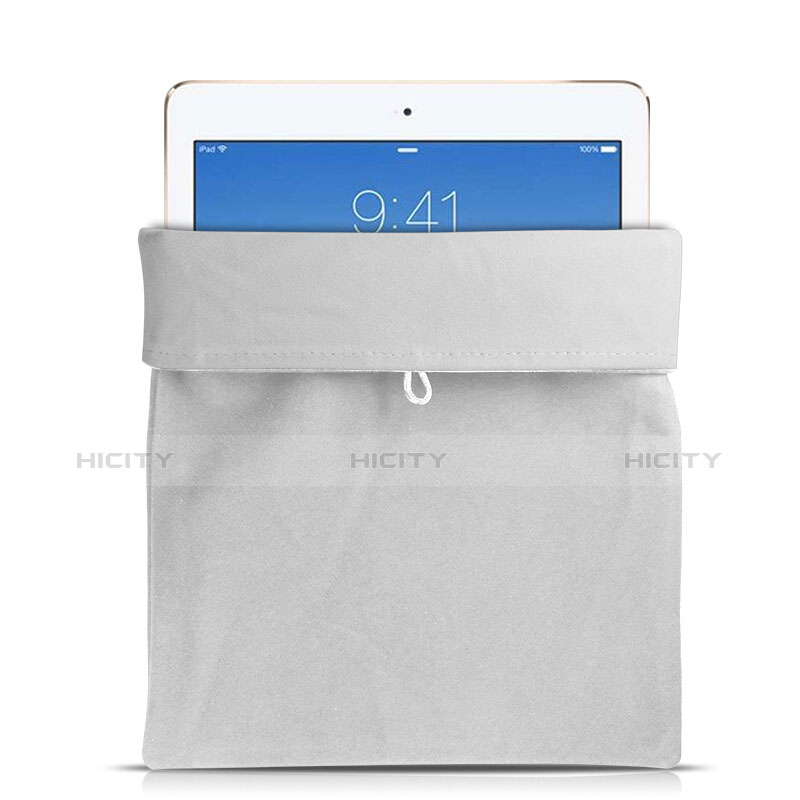 Suave Terciopelo Tela Bolsa Funda para Amazon Kindle 6 inch Blanco