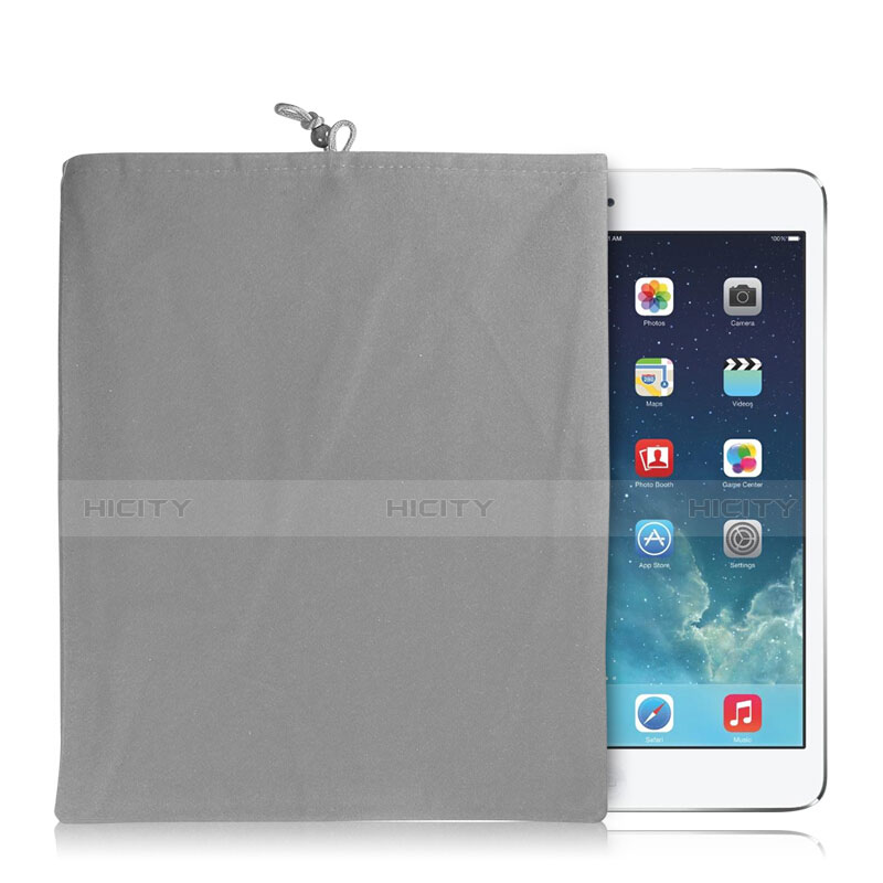 Suave Terciopelo Tela Bolsa Funda para Amazon Kindle 6 inch Gris