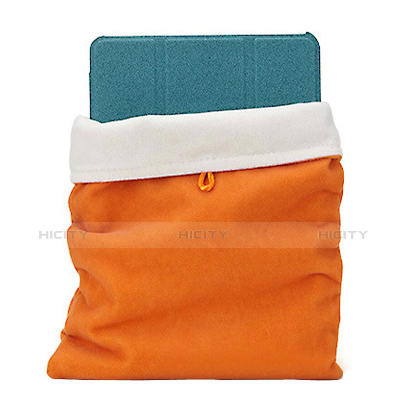 Suave Terciopelo Tela Bolsa Funda para Amazon Kindle 6 inch Naranja