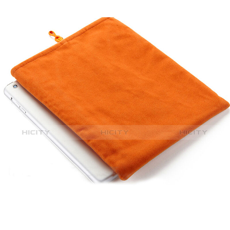 Suave Terciopelo Tela Bolsa Funda para Amazon Kindle 6 inch Naranja