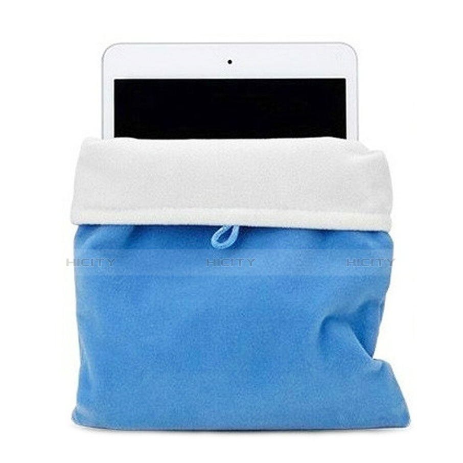 Suave Terciopelo Tela Bolsa Funda para Amazon Kindle Oasis 7 inch Azul Cielo