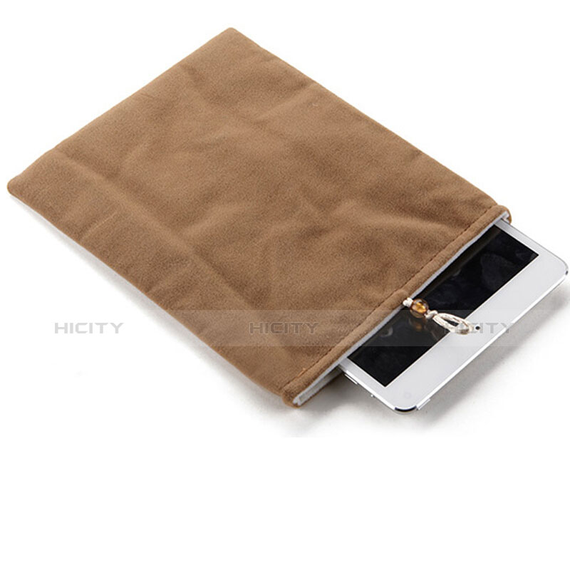 Suave Terciopelo Tela Bolsa Funda para Apple iPad Mini 5 (2019) Marron