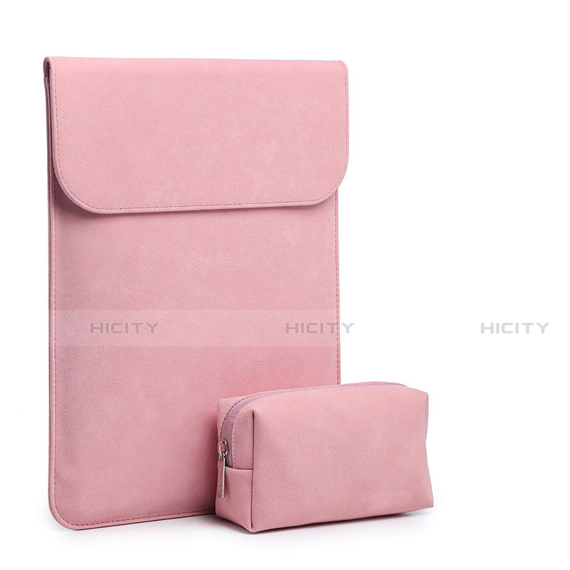 Suave Terciopelo Tela Bolsa Funda para Apple MacBook 12 pulgadas Rosa