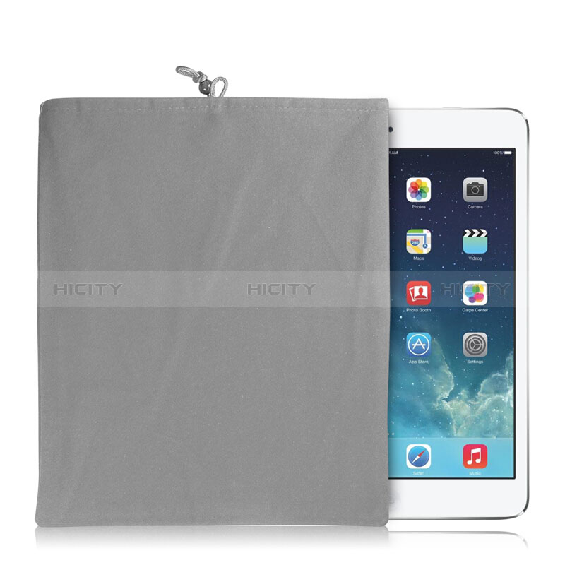 Suave Terciopelo Tela Bolsa Funda para Apple New iPad 9.7 (2018) Gris