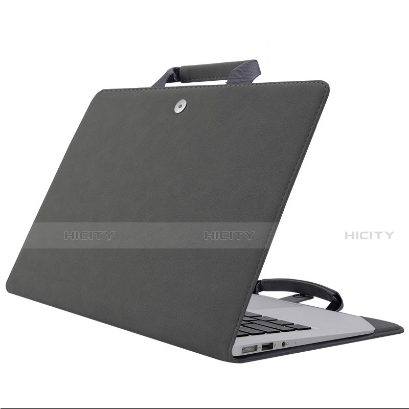 Suave Terciopelo Tela Bolsa Funda para Huawei Matebook D14 (2020) Gris Oscuro