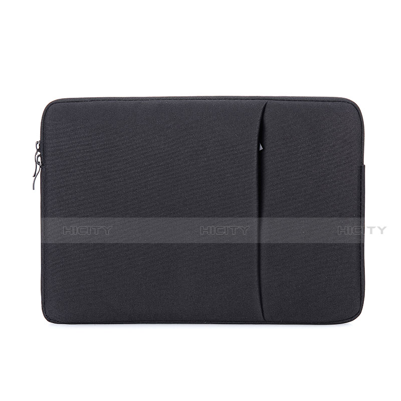 Suave Terciopelo Tela Bolsa Funda S01 para Samsung Galaxy Book Flex 15.6 NP950QCG Negro