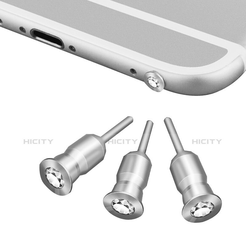 Tapon Antipolvo Jack 3.5mm Android Apple Universal D02 Plata