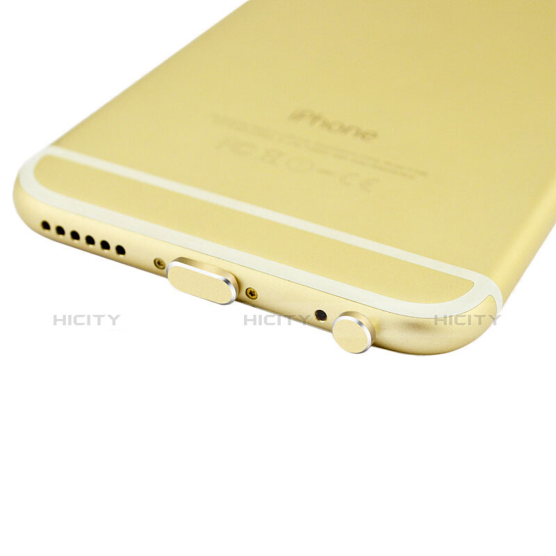Tapon Antipolvo Lightning USB Jack J01 para Apple iPhone 5C Oro