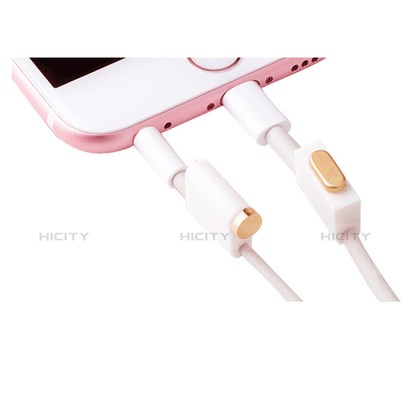 Tapon Antipolvo Lightning USB Jack J02 para Apple iPad Air 2 Oro