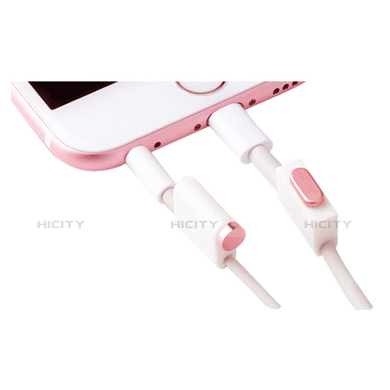 Tapon Antipolvo Lightning USB Jack J02 para Apple iPad Air 4 10.9 (2020) Oro Rosa