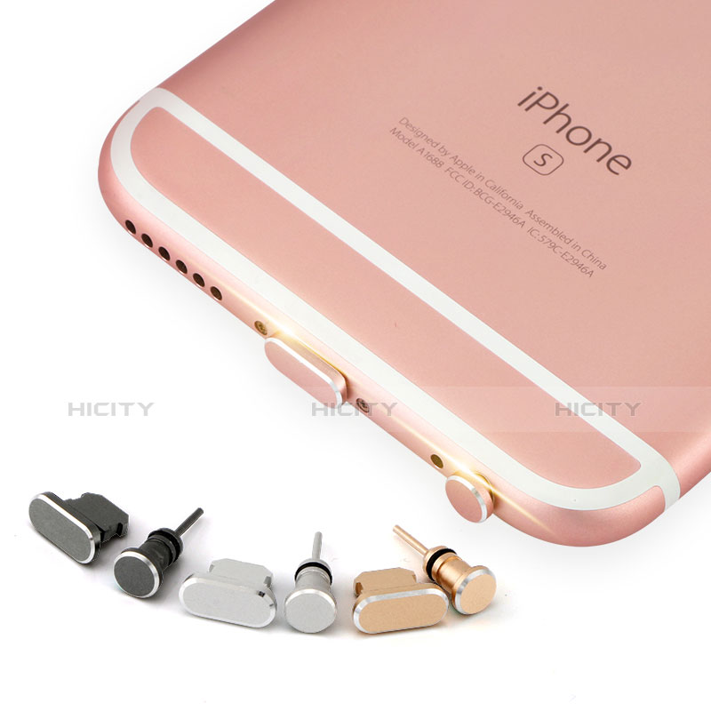 Tapon Antipolvo Lightning USB Jack J04 para Apple iPad 4 Oro Rosa