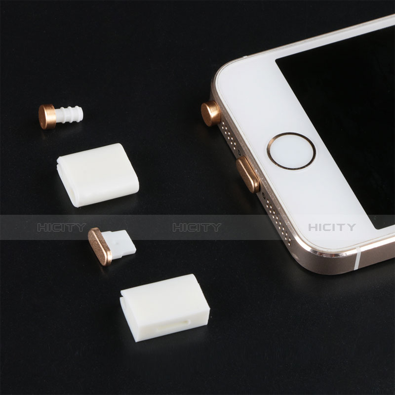 Tapon Antipolvo Lightning USB Jack J05 para Apple iPad Mini 5 (2019) Oro Rosa