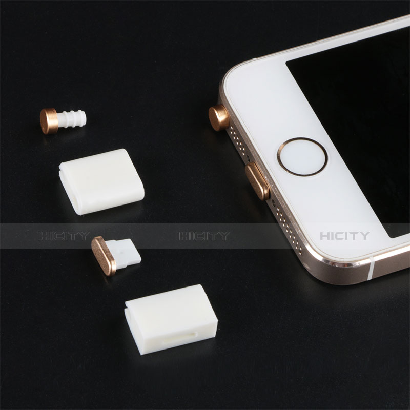 Tapon Antipolvo Lightning USB Jack J05 para Apple iPhone 6 Plus Plata