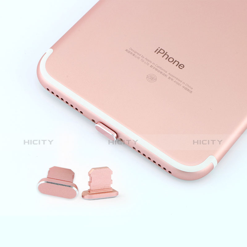 Tapon Antipolvo Lightning USB Jack J06 para Apple iPad Pro 12.9 (2018) Oro Rosa