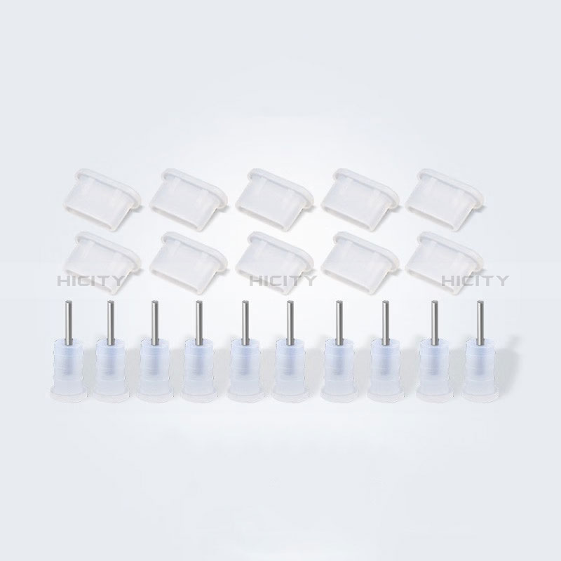 Tapon Antipolvo USB-C Jack Type-C Universal 10PCS Blanco