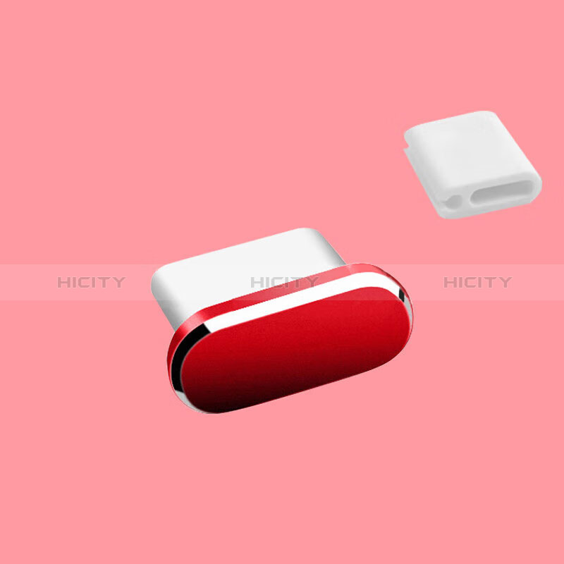 Tapon Antipolvo USB-C Jack Type-C Universal H10 para Apple iPad Pro 11 (2022) Rojo