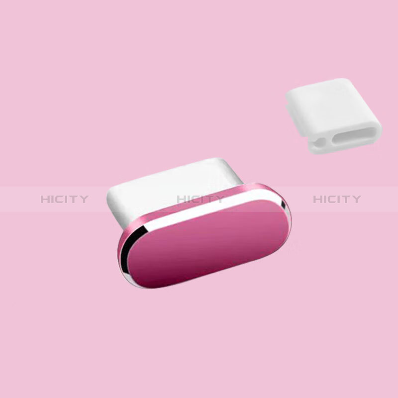 Tapon Antipolvo USB-C Jack Type-C Universal H10 para Apple iPad Pro 11 (2022) Rosa Roja