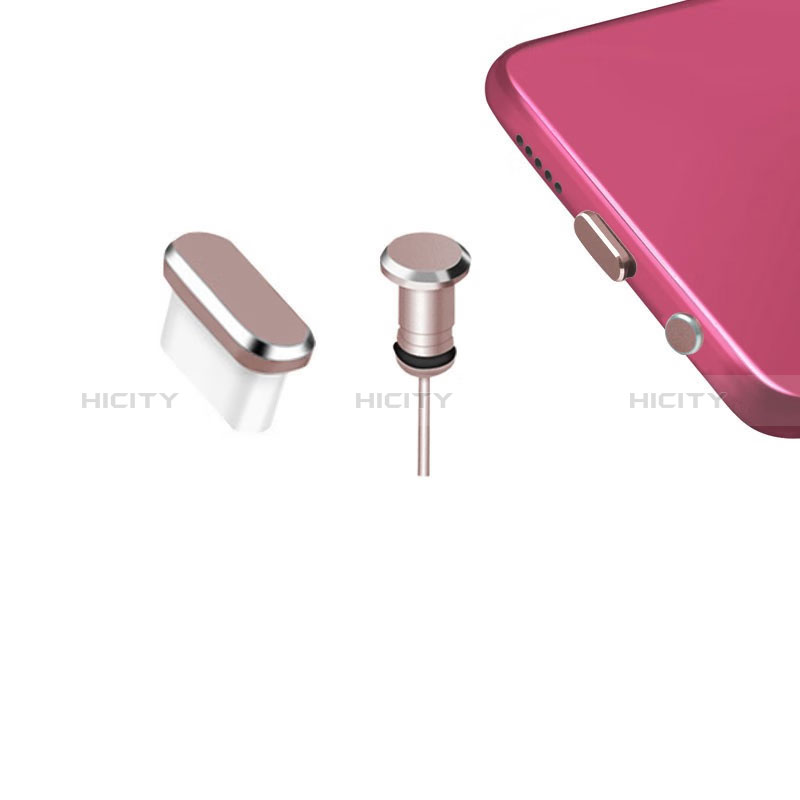 Tapon Antipolvo USB-C Jack Type-C Universal H12 para Apple iPad Pro 12.9 (2021) Oro Rosa