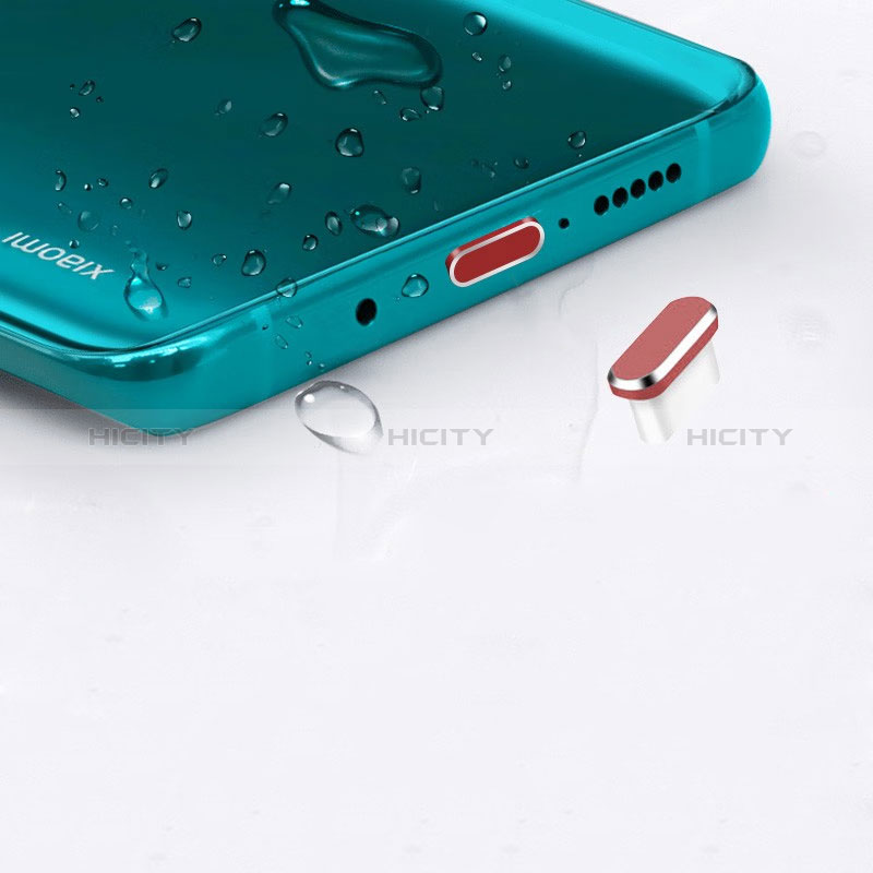 Tapon Antipolvo USB-C Jack Type-C Universal H16 para Apple iPad Pro 12.9 (2021) Rojo