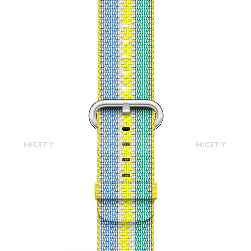 Tela Correa De Reloj Pulsera Eslabones para Apple iWatch 2 38mm Amarillo