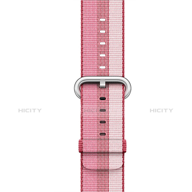 Tela Correa De Reloj Pulsera Eslabones para Apple iWatch 3 38mm Rosa