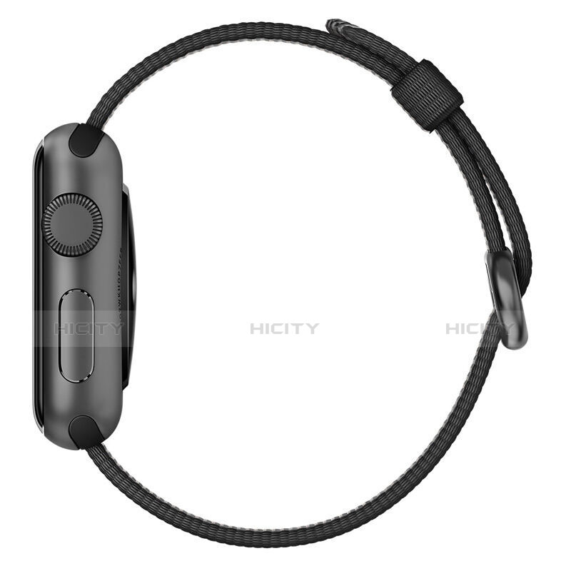 Tela Correa De Reloj Pulsera Eslabones para Apple iWatch 4 40mm Negro