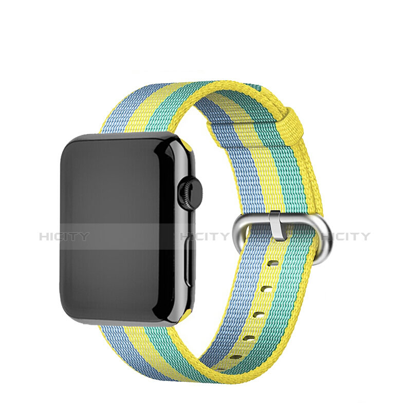 Tela Correa De Reloj Pulsera Eslabones para Apple iWatch 4 44mm Amarillo