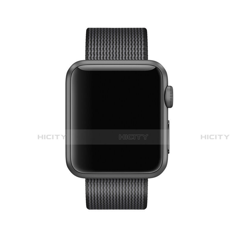 Tela Correa De Reloj Pulsera Eslabones para Apple iWatch 5 40mm Negro