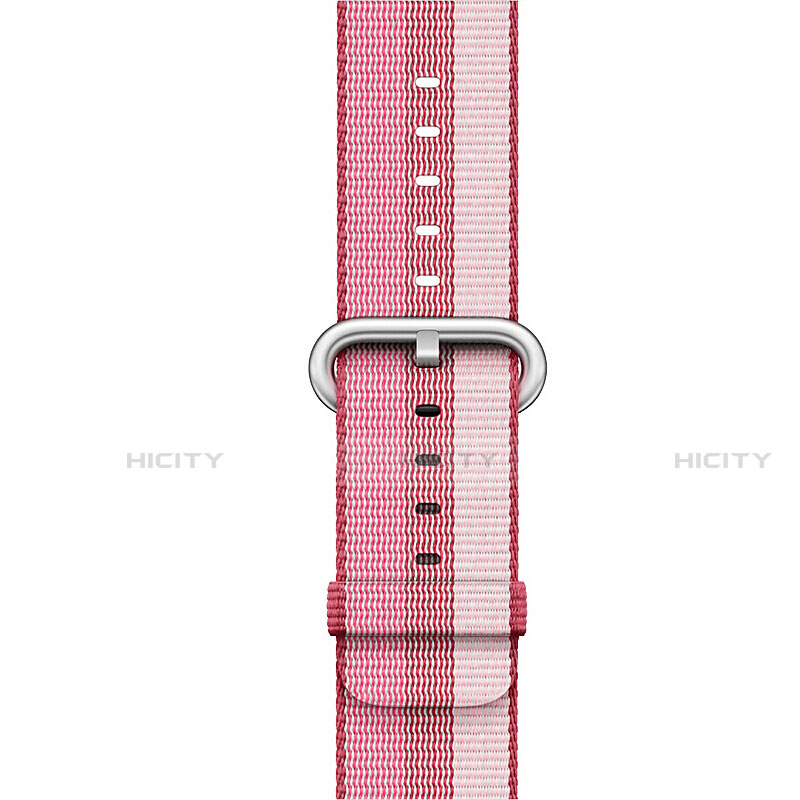 Tela Correa De Reloj Pulsera Eslabones para Apple iWatch 5 44mm Rosa